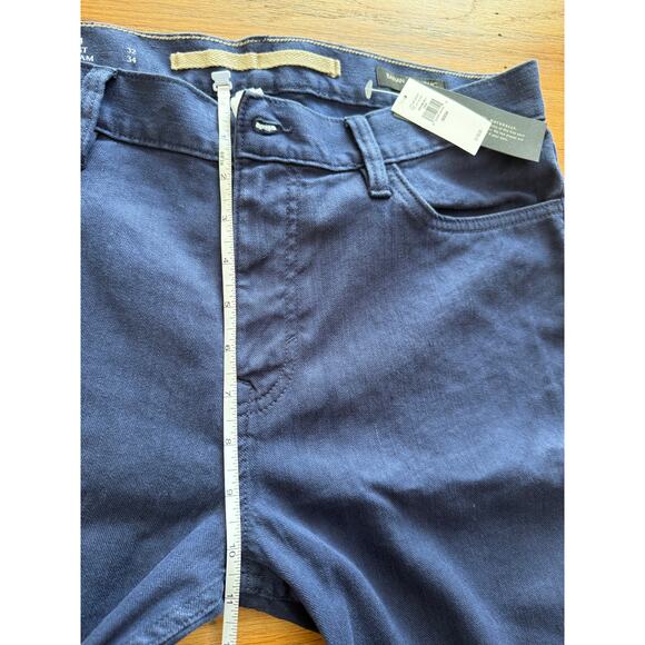 Banana Republic Travelers Slim Fit Dark Blue Denim Pants Size 32 x 34 NWT - Picture 4 of 10